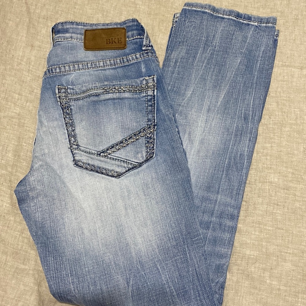 BKE Denim Alec Straight leg light wash jeans 28S